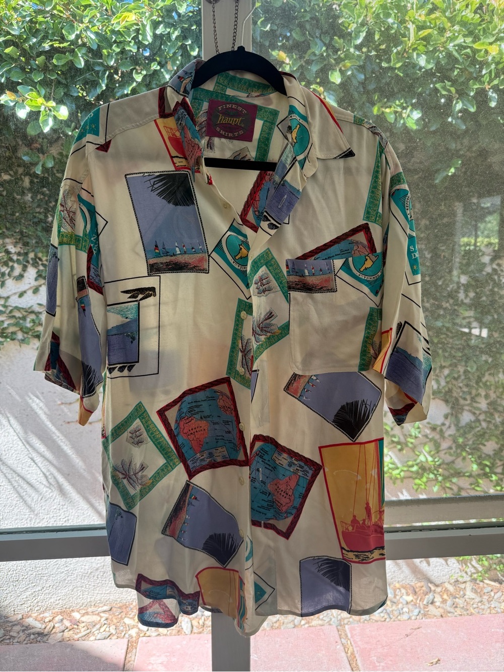 Vintage 80s 90s Haupt Photos Postcards Hawaiian Shirt
